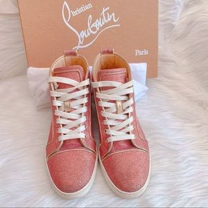 Christian Louboutin Glitter Pink BIP BIP Sneaker